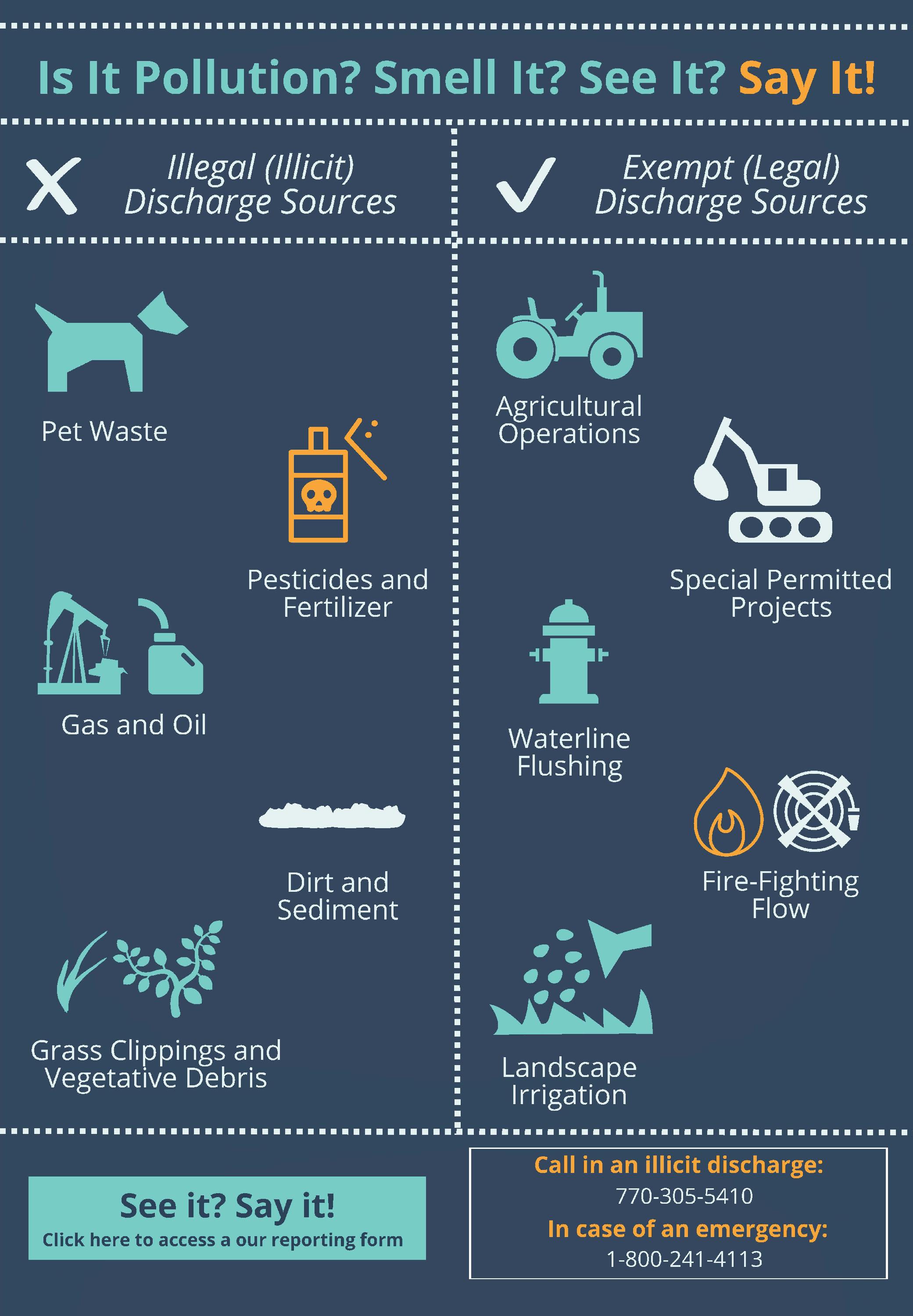 Common stormwater pollution flyer